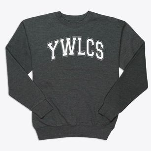 Young Women's Leadership Charter School Varsity Arch Premium Crewneck Sweatshirt