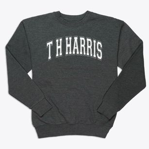 T H Harris Middle School Varsity Arch Premium Crewneck Sweatshirt