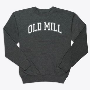 Old Mill Elementary School Varsity Arch Premium Crewneck Sweatshirt