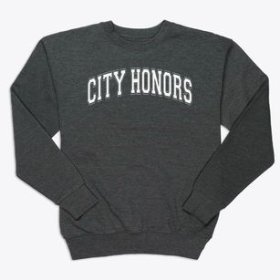 City Honors School 195 Varsity Arch Premium Crewneck Sweatshirt