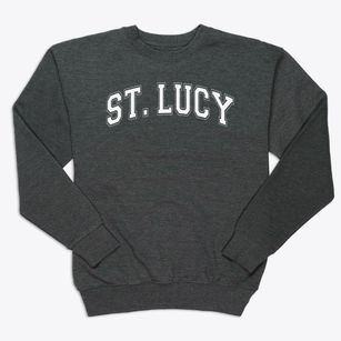 Saint Lucy Elementary School Varsity Arch Premium Crewneck Sweatshirt
