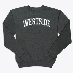 Westside Baptist School Varsity Arch Premium Crewneck Sweatshirt