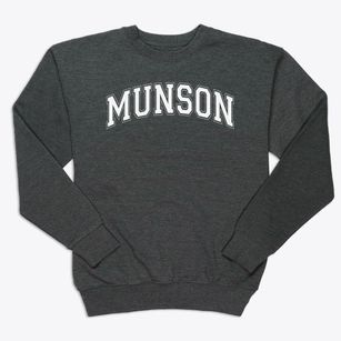 Munson Elementary School Varsity Arch Premium Crewneck Sweatshirt