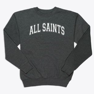 All Saints Catholic School Varsity Arch Premium Crewneck Sweatshirt
