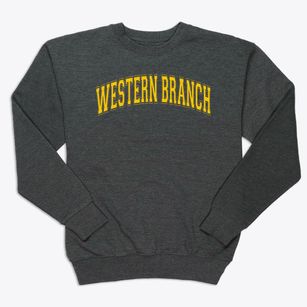 Western Branch High School Varsity Arch Premium Crewneck Sweatshirt