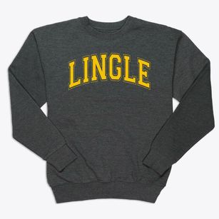Lingle Fort Laramie Elementary School Varsity Arch Premium Crewneck Sweatshirt
