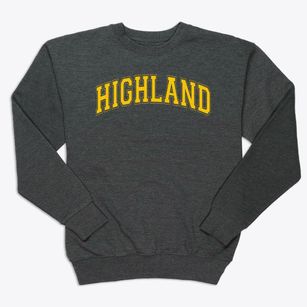 Highland Elementary School Varsity Arch Premium Crewneck Sweatshirt