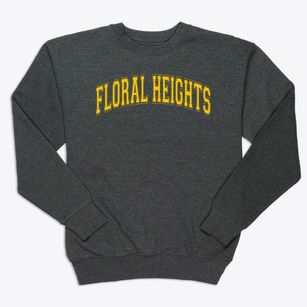 Floral Heights Elementary School Varsity Arch Premium Crewneck Sweatshirt