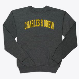 Charles R Drew K-8 Center Varsity Arch Premium Crewneck Sweatshirt