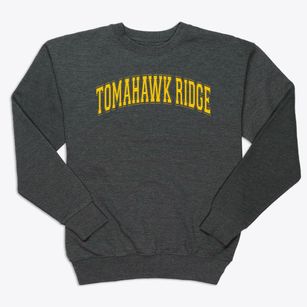 Tomahawk Ridge Elementary School Varsity Arch Premium Crewneck Sweatshirt