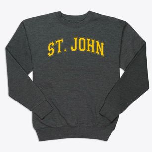 St. John The Baptist Catholic School Varsity Arch Premium Crewneck Sweatshirt