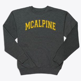 Mcalpine Elementary School Varsity Arch Premium Crewneck Sweatshirt