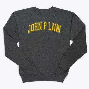 John P Law Elementary School Varsity Arch Premium Crewneck Sweatshirt