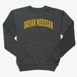 Indian Meridian Elementary School Varsity Arch Premium Crewneck Sweatshirt