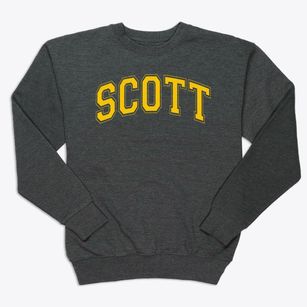 Scott Elementary School Varsity Arch Premium Crewneck Sweatshirt