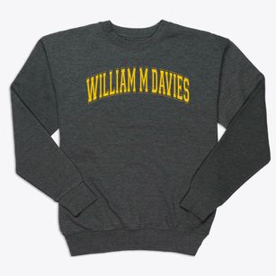 William M Davies Career & Technical High Varsity Arch Premium Crewneck Sweatshirt