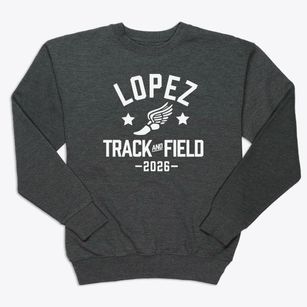 Lopez Continuation High School Track and Field Premium Crewneck Sweatshirt