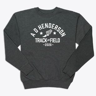A D Henderson University School Track and Field Premium Crewneck Sweatshirt