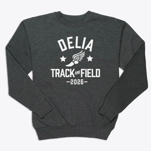 Delia Elementay School Track and Field Premium Crewneck Sweatshirt