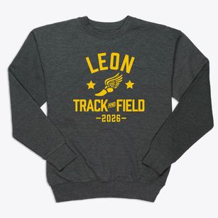 Leon Junior High School Track and Field Premium Crewneck Sweatshirt