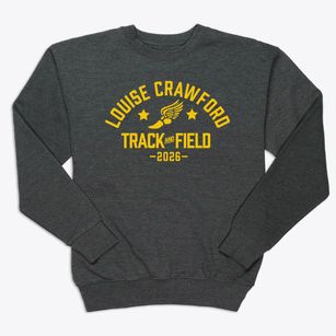 Louise Crawford Elementary School Track and Field Premium Crewneck Sweatshirt