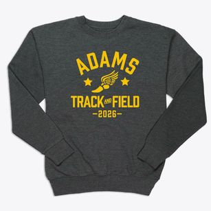 Adams Memorial Middle School Track and Field Premium Crewneck Sweatshirt
