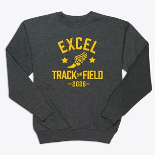 Excel Academy Charter School Track and Field Premium Crewneck Sweatshirt