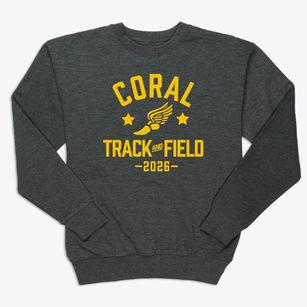 Coral Academy High School Track and Field Premium Crewneck Sweatshirt