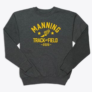 Manning School Number 45 Track and Field Premium Crewneck Sweatshirt