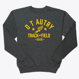 O T Autry Area Vocational Technical Track and Field Premium Crewneck Sweatshirt