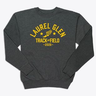Laurel Glen Elementary School Track and Field Premium Crewneck Sweatshirt