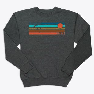 Belgrade Maine Blissful Sunset Premium Crewneck Sweatshirt