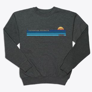 Cuyahoga Heights Ohio Water View Premium Crewneck Sweatshirt