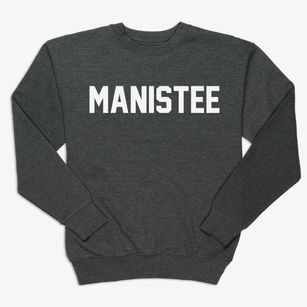 Manistee Michigan Classic Block Premium Crewneck Sweatshirt