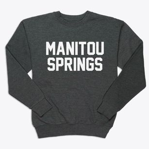 Manitou Springs Colorado Classic Block Premium Crewneck Sweatshirt