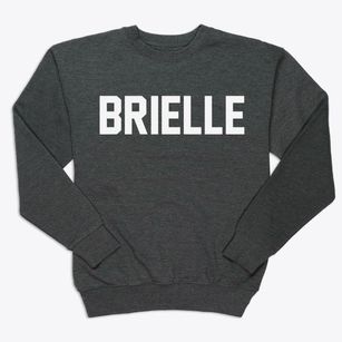 Brielle New Jersey Classic Block Premium Crewneck Sweatshirt