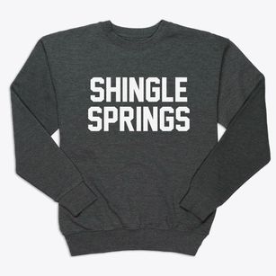 Shingle Springs California Classic Block Premium Crewneck Sweatshirt