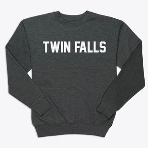 Twin Falls Idaho Classic Block Premium Crewneck Sweatshirt