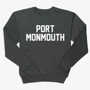 Port Monmouth New Jersey Classic Block Premium Crewneck Sweatshirt
