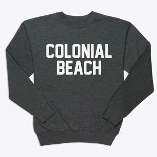 Colonial Beach Virginia Classic Block Premium Crewneck Sweatshirt