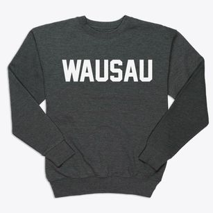 Wausau Wisconsin Classic Block Premium Crewneck Sweatshirt