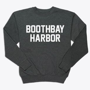 Boothbay Harbor Maine Classic Block Premium Crewneck Sweatshirt