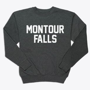 Montour Falls New York Classic Block Premium Crewneck Sweatshirt