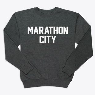 Marathon City Wisconsin Classic Block Premium Crewneck Sweatshirt
