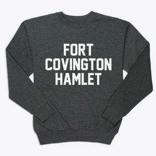 Fort Covington Hamlet New York Classic Block Premium Crewneck Sweatshirt