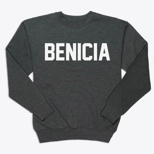 Benicia California Classic Block Premium Crewneck Sweatshirt