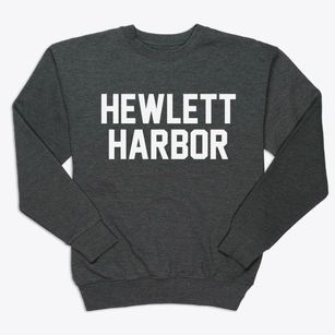Hewlett Harbor New York Classic Block Premium Crewneck Sweatshirt