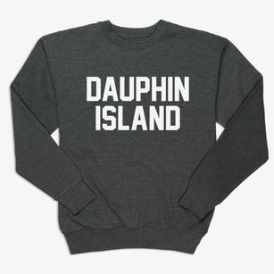 Dauphin Island Alabama Classic Block Premium Crewneck Sweatshirt