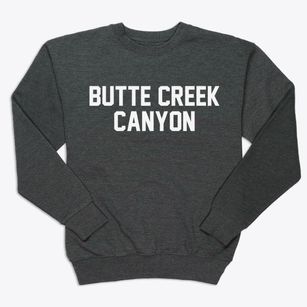 Butte Creek Canyon California Classic Block Premium Crewneck Sweatshirt