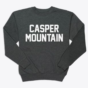 Casper Mountain Wyoming Classic Block Premium Crewneck Sweatshirt